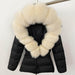 Short Women's Thickened Slim Fit Waist-tight Fur Down Jacket - Magellan Fashion Shop