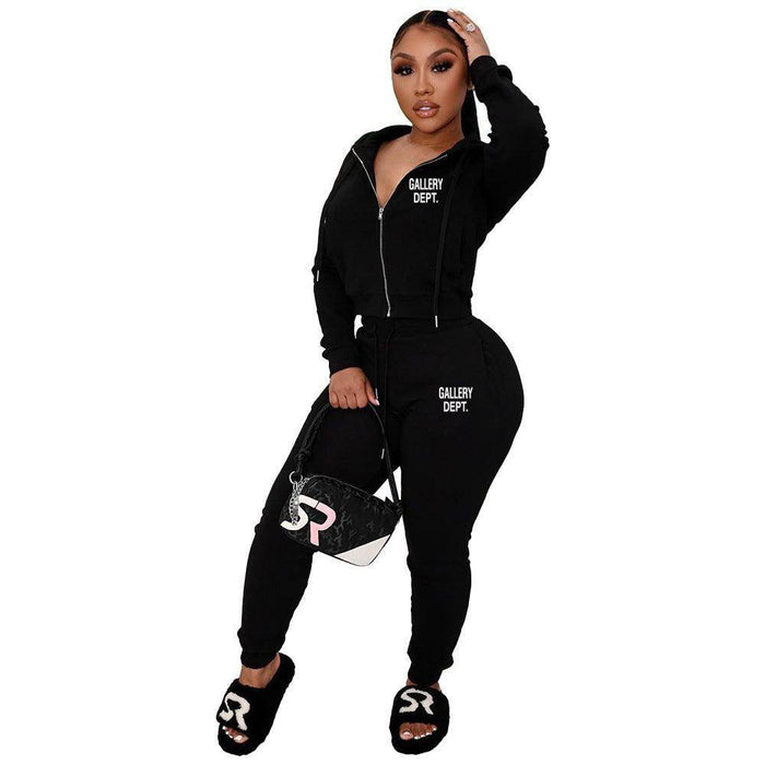 Women's Solid Color Trendy Casual Sports Suit - Magellan Fashion Shop
