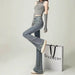 Retro Light Color Slightly Flared Jeans - Magellan Fashion Shop