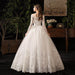Primary Wedding Dress Long Sleeve French Style - Magellan Fashion Shop