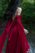 Luxury Senior Sense Acetate Satin Wine Red Bride Wedding Photo Gown Woman - Magellan Fashion Shop
