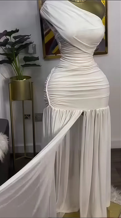 Women's Fashion  Slim Fit Split Long Dress