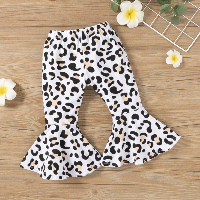 Children Leopard Flared Pants Casual Suit - Magellan Fashion Shop