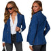 Casual Blue Denim Female Suit Coat - Magellan Fashion Shop
