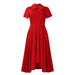 Fashion Temperament High Waist Banquet Large Swing Elegant Evening Party Africa Dress - Magellan Fashion Shop
