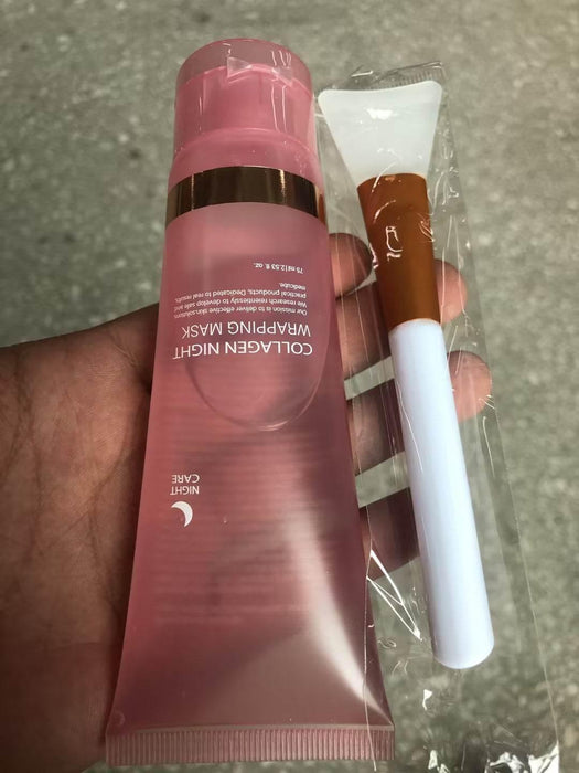 Face Night Mask Collagen Wrapping Mask Natural Ingredients Firming Elasticity & Hydration Anti-wrinkle - Magellan Fashion Shop