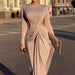 Women's Waist-baring Slim-fit Muses Long Dress - Magellan Fashion Shop