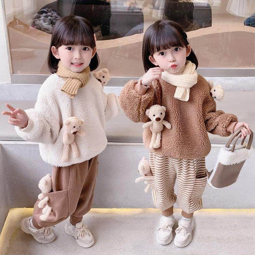 Two-piece Korean-style Warm Sweater For Children And Middle-aged Children - Magellan Fashion Shop