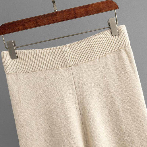 Fashionable Wide Leg Pants Sweater Women's Suit - Magellan Fashion Shop