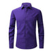 Plus Size Full Elastic Force Shirt Men's Long Sleeve - Magellan Fashion Shop