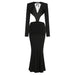 Sexy V-neck Backless Long Dress Long - Magellan Fashion Shop