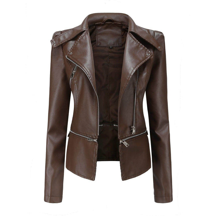 Motorcycle Leather Jacket - Magellan Fashion Shop