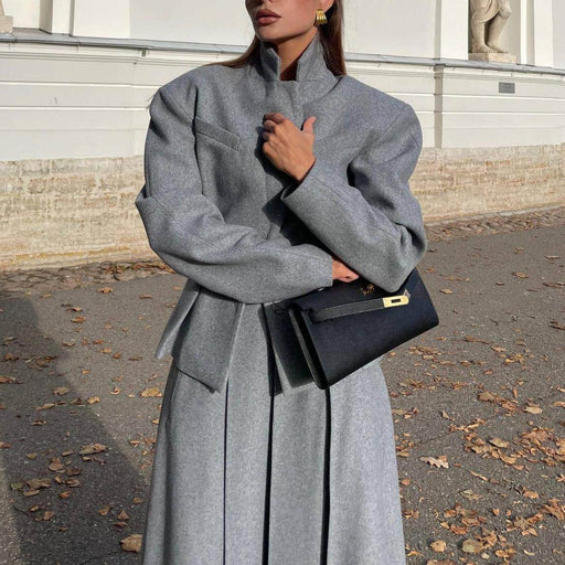 Fashion Waist-controlled Small Suit A- Line Skirt Two-piece Suit - Magellan Fashion Shop