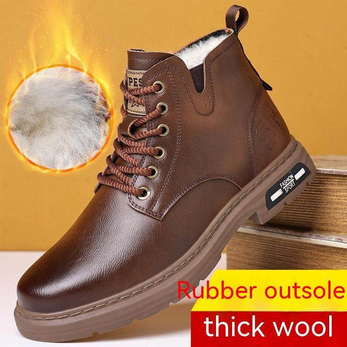 Men's Tooling Big Head Casual Boots Warm - Magellan Fashion Shop