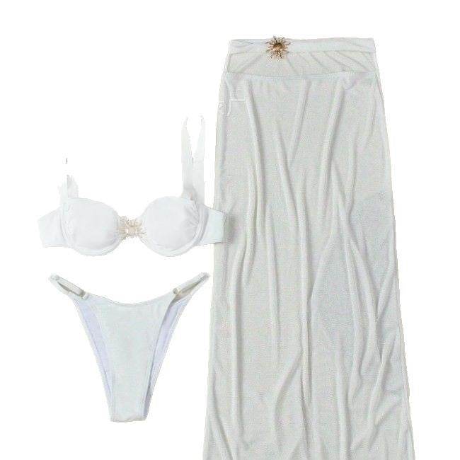 Three-piece Swimsuit Banded Bikini Split - Magellan Fashion Shop