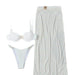 Three-piece Swimsuit Banded Bikini Split - Magellan Fashion Shop