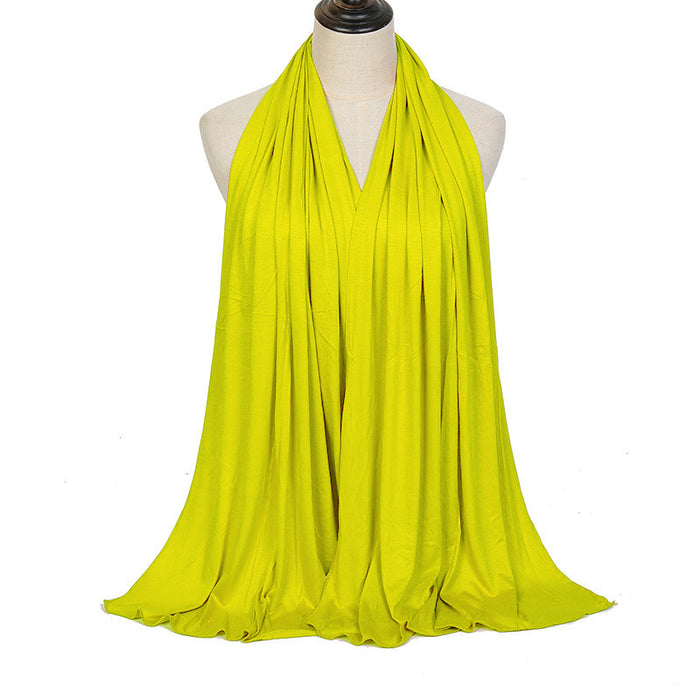 Solid Color Cotton Warm Shawl