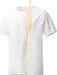 Neat White Basic Crewneck Short Sleeve Cotton Polyester Water Repellent Tee For Men - Magellan Fashion Shop