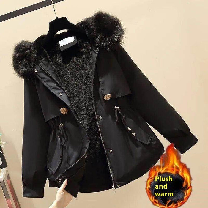 Women's Sweater Down Cotton Jacket Casual Pants Set - Magellan Fashion Shop