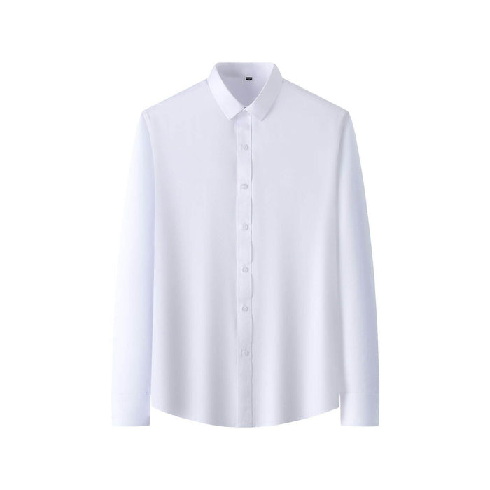 Plus Size Full Elastic Force Shirt Men's Long Sleeve - Magellan Fashion Shop