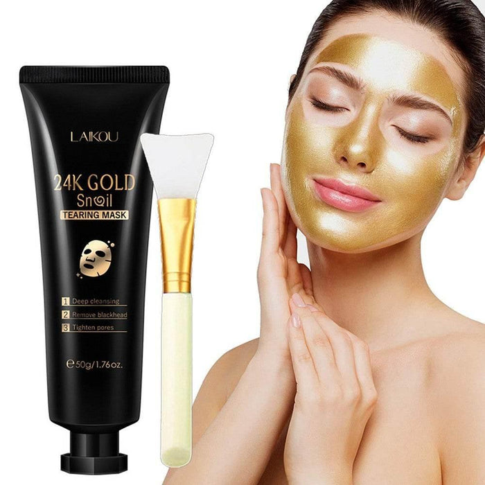 Gold Foil Snail Tear-Off Mask Hydrating - Magellan Fashion Shop