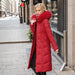 Winter Long Coat With Thickened Fur Collar Straight Slim Cotton-padded Jacket Women - Magellan Fashion Shop