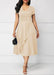 Independent Station Fashion Elegant Asymmetry Large Skirt V-neck Dress Party Evening Dress - Magellan Fashion Shop