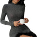 Knitwear Hip Skirt Black Mock-neck Sweater - Magellan Fashion Shop