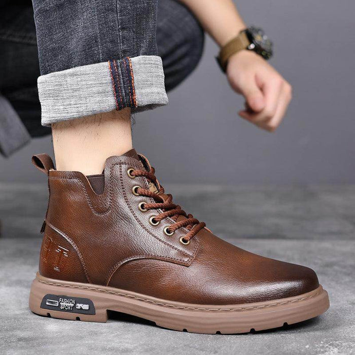 Men's Tooling Big Head Casual Boots Warm - Magellan Fashion Shop