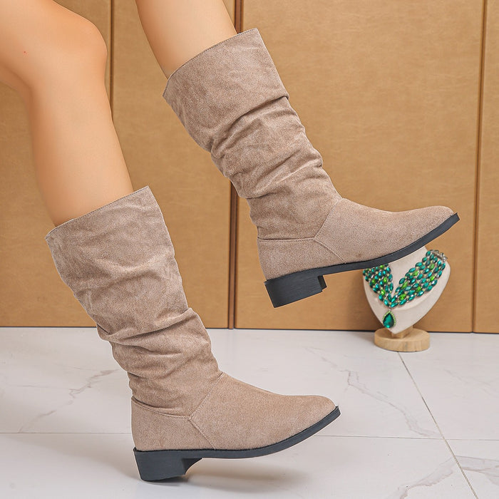 Women's suede boots plus size