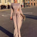 Women's Waist-baring Slim-fit Muses Long Dress - Magellan Fashion Shop
