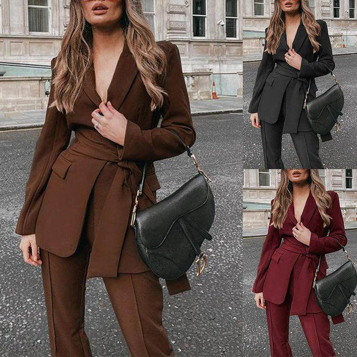 Women's Fashion Temperament Two-piece Suit - Magellan Fashion Shop
