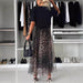 Leopard Print Elastic Waist Big Chiffon Skirt - Magellan Fashion Shop