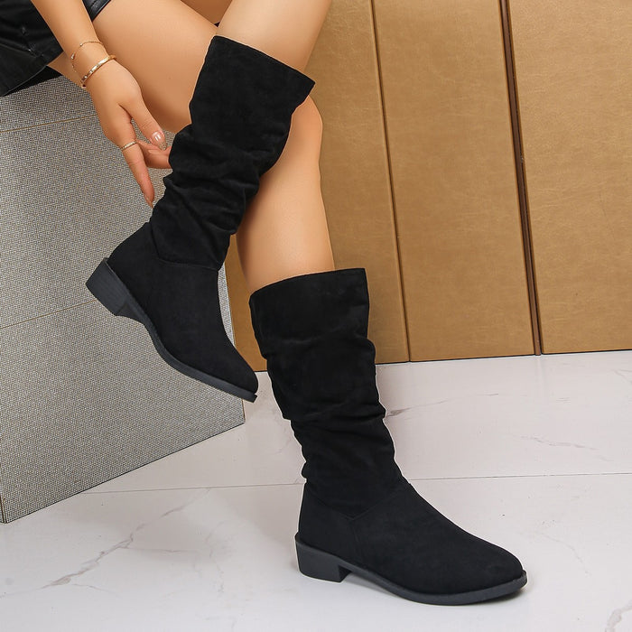 Women's suede boots plus size