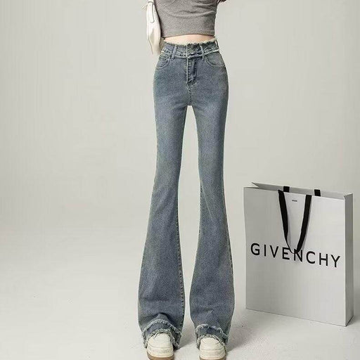 Retro Light Color Slightly Flared Jeans - Magellan Fashion Shop