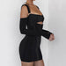 Women's Sling Tight Dress Fashion Backless Mesh See-through Hip Skirt - Magellan Fashion Shop