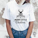 Rock Santa Claus Print Spoof European And American T-shirt - Magellan Fashion Shop