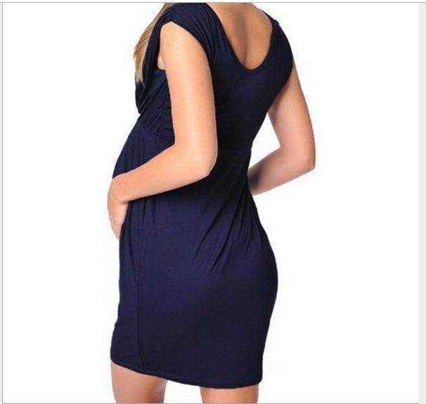Bodycon Dress Maternity-Clothes Sexy Summer Pregnant-Women New-Fashion Sleeveless Solid - Magellan Fashion Shop