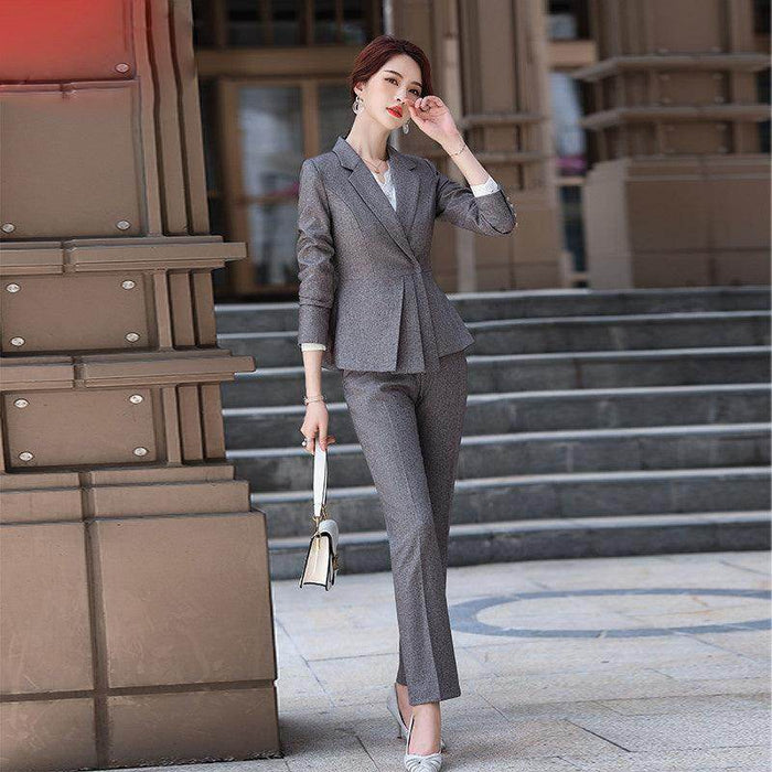 Simple Women's Solid Color Business Suit - Magellan Fashion Shop