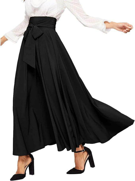 High Waist Slimming Front Lace-up A- Line Dress - Magellan Fashion Shop