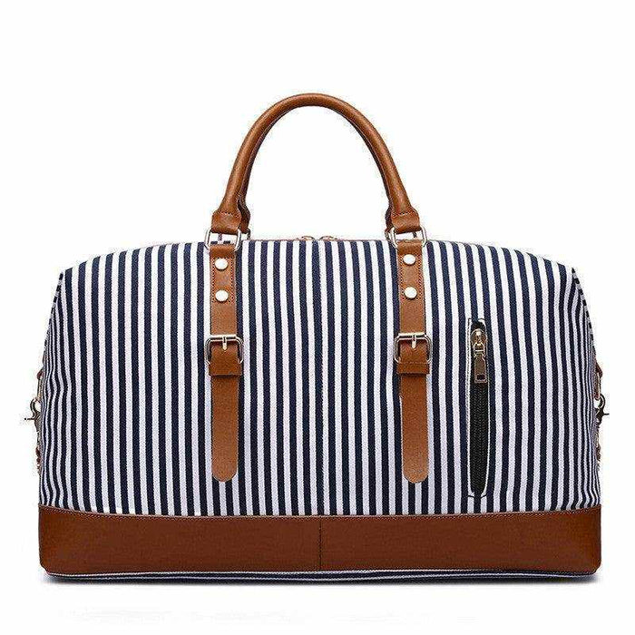 Striped Portable Messenger Travel Bag Travel Bag - Magellan Fashion Shop