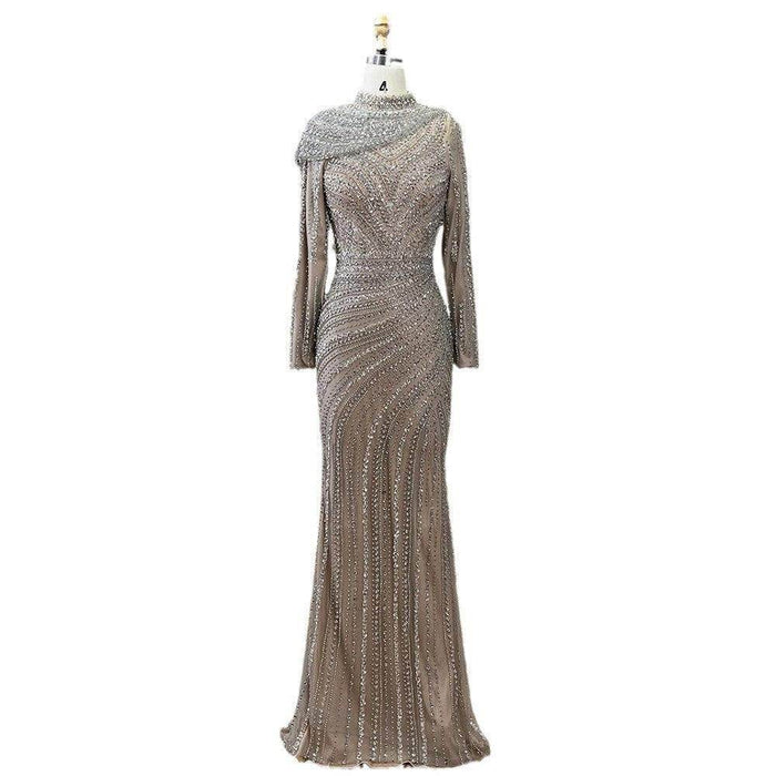 Nude Fishtail Slim Women Dress - Magellan Fashion Shop