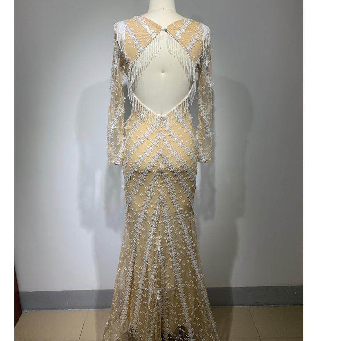 Backless Tight Fishtail Sheath Dress - Magellan Fashion Shop