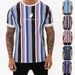 Men's casual fitness t-shirt made of spandex, available in sizes M to XXL