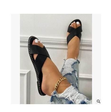 Women's Plus Size Thick Bottom Chunky Heel Wedge Sandals - Magellan Fashion Shop