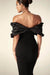 Women's Off-shoulder Split Ruffle Hip Dress - Magellan Fashion Shop