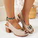 Plus Size Women's High Heel Peep Toe Sandals - Magellan Fashion Shop