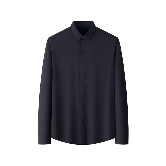 Plus Size Full Elastic Force Shirt Men's Long Sleeve - Magellan Fashion Shop