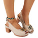 Plus Size Women's High Heel Peep Toe Sandals - Magellan Fashion Shop