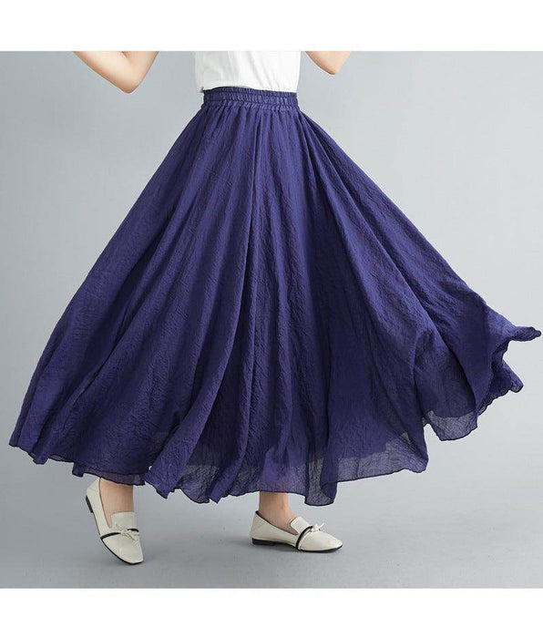 Lady Literature Plus Size Cotton And Linen Skirt - Magellan Fashion Shop